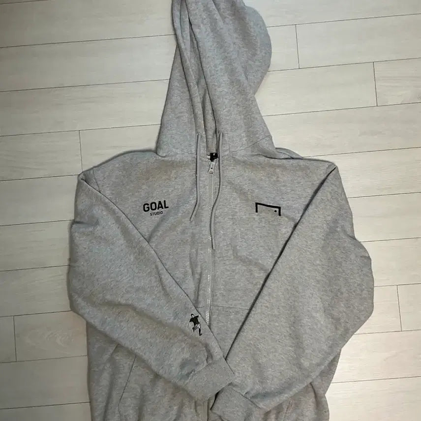 [BUNJANG] GO STUDIO Mélange Grey Hoodie Zip-up M / 골스튜디오 후드집업
