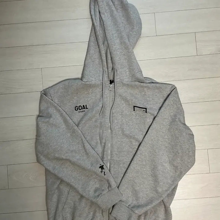 [BUNJANG] GO STUDIO Mélange Grey Hoodie Zip-up M / 골스튜디오 후드집업