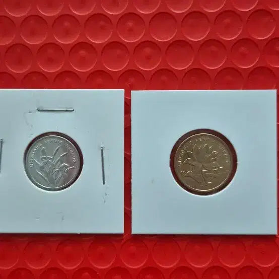 [BUNJANG] China 1/5 Yuan Coins (2) Uncirculated / 중국 1/5 위안 동전 (2개) 미사용