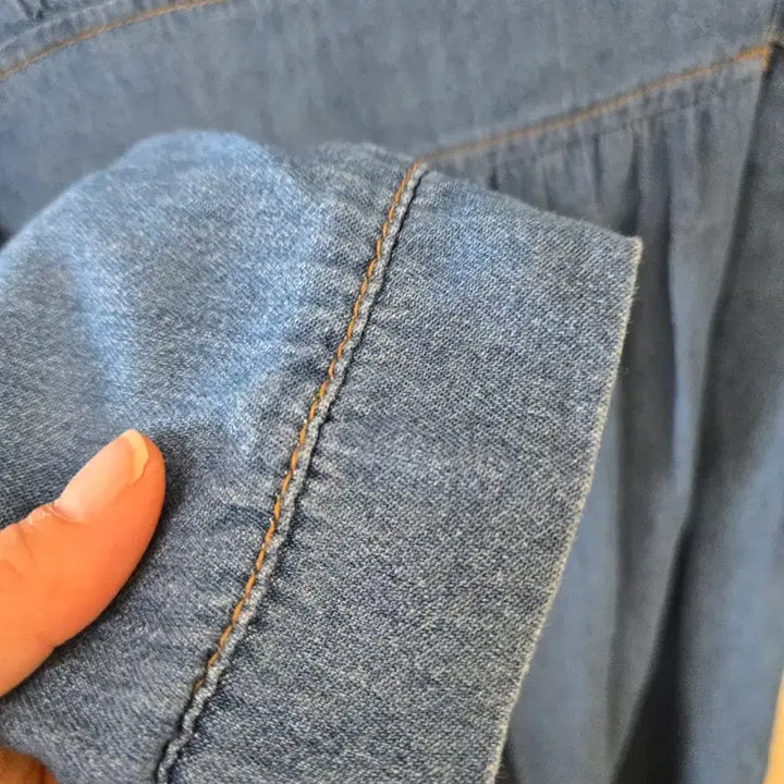 [BUNJANG] Blue Denim Long Dress / 청 데님 롱 원피스