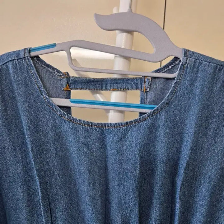 [BUNJANG] Blue Denim Long Dress / 청 데님 롱 원피스