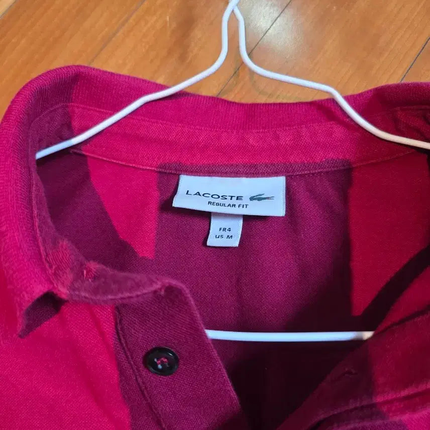 [BUNJANG] Lacoste Paris Polo Shirt M Pink / 라코스테 파리 폴로 m