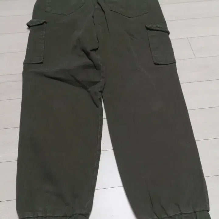 [BUNJANG] Khaki Cargo Jogger Pants 2XL (Size 36) / 카키 밴딩 카고 조거패츠2XL 사이즈36