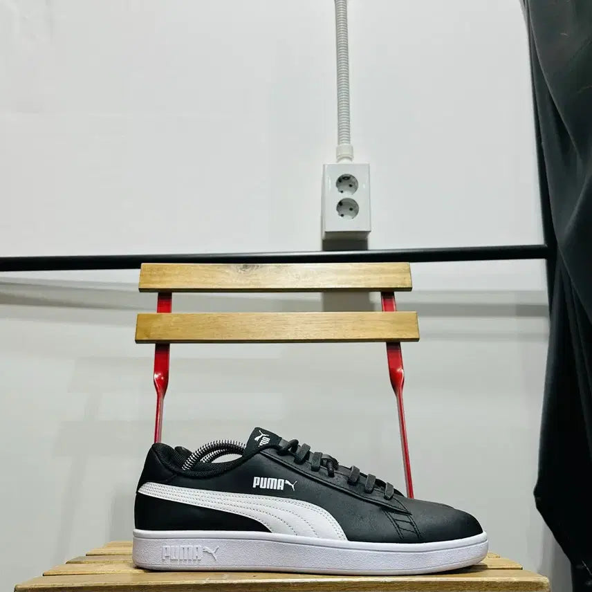 [BUNJANG] Puma Smash Leather Black Men&