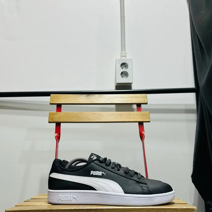 [BUNJANG] Puma Smash Leather Black Men&