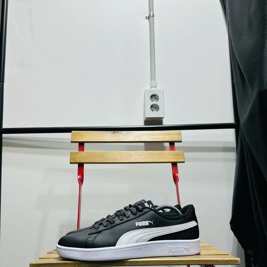 [BUNJANG] Puma Smash Leather Black Men&