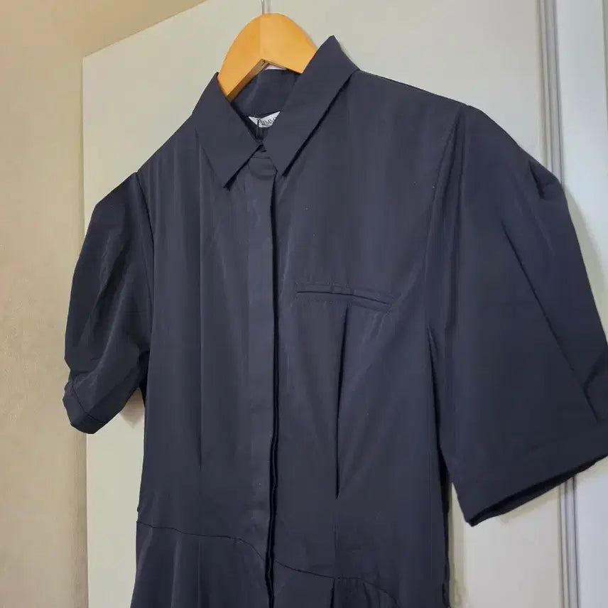 [BUNJANG] Gemma World Navy Long Shirt Dress / 새상품)젬마월드 네이비 롱원피스