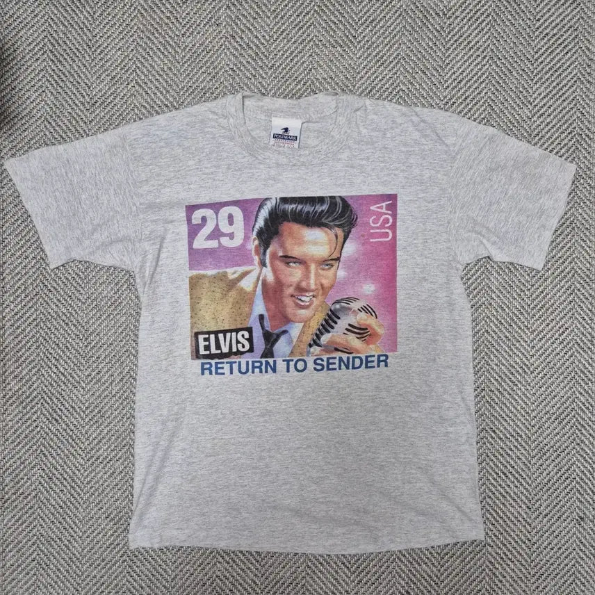 [BUNJANG] Elvis Presley 90s Return to Sender Single Stitch T-Shirt / 90s 엘비스 프레슬리 RETURN TO SENDER 싱글스티치 티셔츠