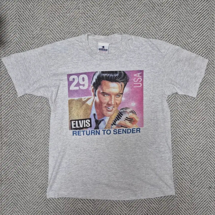 [BUNJANG] Elvis Presley 90s Return to Sender Single Stitch T-Shirt / 90s 엘비스 프레슬리 RETURN TO SENDER 싱글스티치 티셔츠