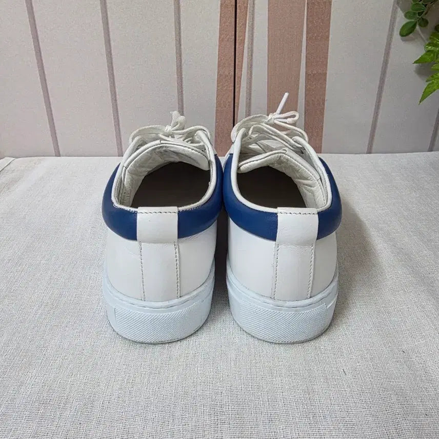 [BUNJANG] FABI White Blue Leather Sneakers Size 265 / FABI 화이트 블루 가죽 스니커즈 265