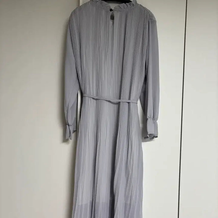 [BUNJANG] Chiffon Long Dress (Tone Down Sora) / 쉬폰 롱 원피스 (톤 다운 소라)