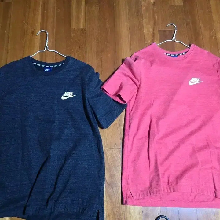 [BUNJANG] Nike Center Logo NSW Swoosh T-Shirt Bundle (Black/Pink) / 나이키 센터로고 nsw 스우시 반팔티 4장 (검정/핑크)