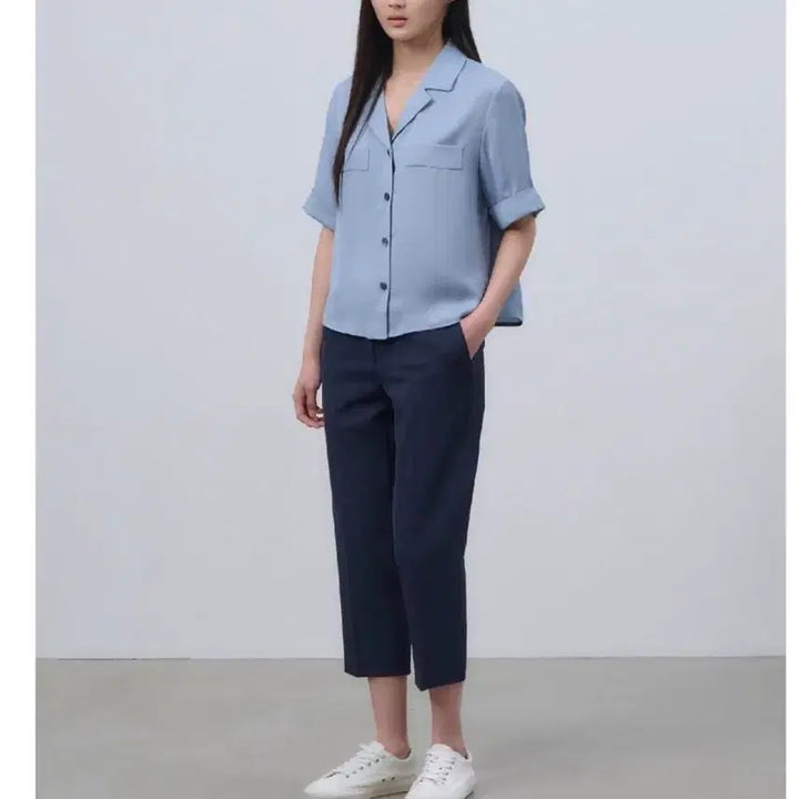 [BUNJANG] Beanpole Short-Sleeve Blouse / 빈폴 반팔 블라우스 24년
