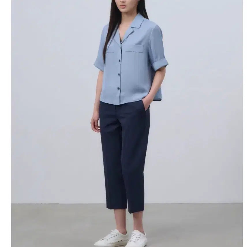 [BUNJANG] Beanpole Short-Sleeve Blouse / 빈폴 반팔 블라우스 24년