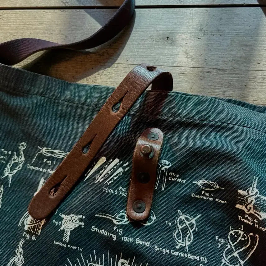 [BUNJANG] RRL Indigo Canvas Nautical Knot Crossbody Bag / RRL 더블알엘 인디고 캔버스 노티컬 매듭 크로스백