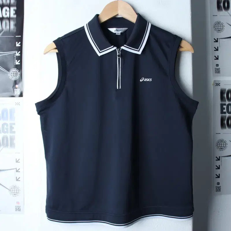 [BUNJANG] ASICS 2XL Short Sleeve Polo T-Shirt / W(2XL) 아식스 반팔 카라 티셔츠 민소매 빅사이즈 기능성-7687