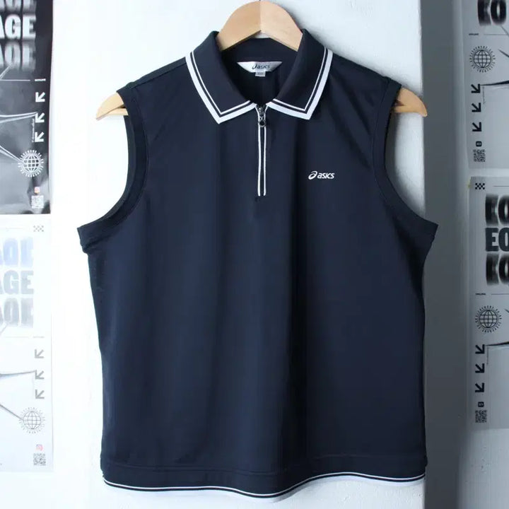 [BUNJANG] ASICS 2XL Short Sleeve Polo T-Shirt / W(2XL) 아식스 반팔 카라 티셔츠 민소매 빅사이즈 기능성-7687