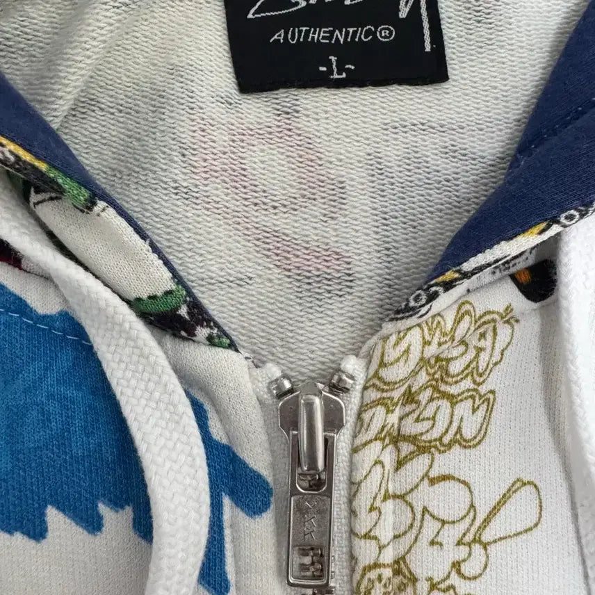 [BUNJANG] Stussy All Over Print Hoodie Zip-Up / 스투시 올오버 프린트 후드집업