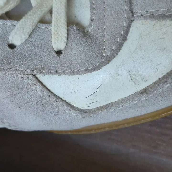 [BUNJANG] BESLOW German Military Suede Sneakers White / BESLOW 비슬로우 독일군 스웨이드 스니커즈 화이트