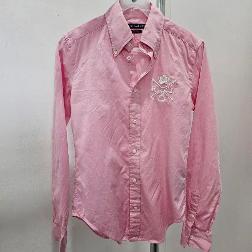 [BUNJANG] Ralph Lauren Pink Long Sleeve Shirt / 랄프로렌 핑크 셔츠 긴팔