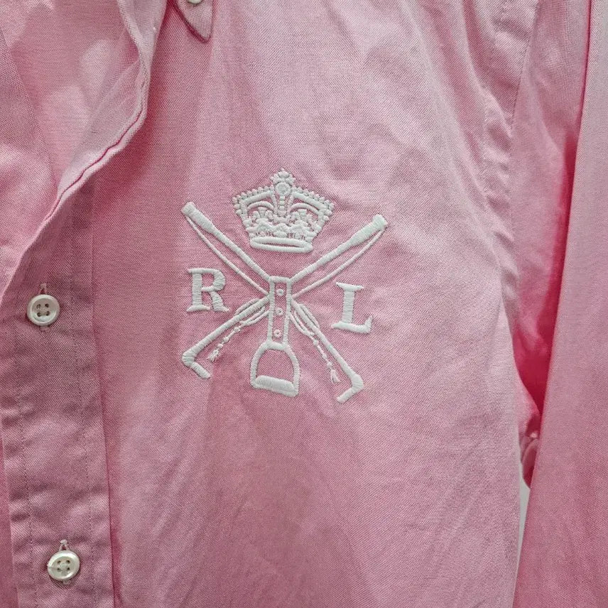[BUNJANG] Ralph Lauren Pink Long Sleeve Shirt / 랄프로렌 핑크 셔츠 긴팔