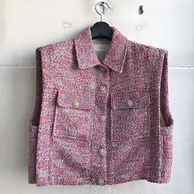 [BUNJANG] Casual Luxury Tweed Vest / BY MIN/국산 - 66/새거수준