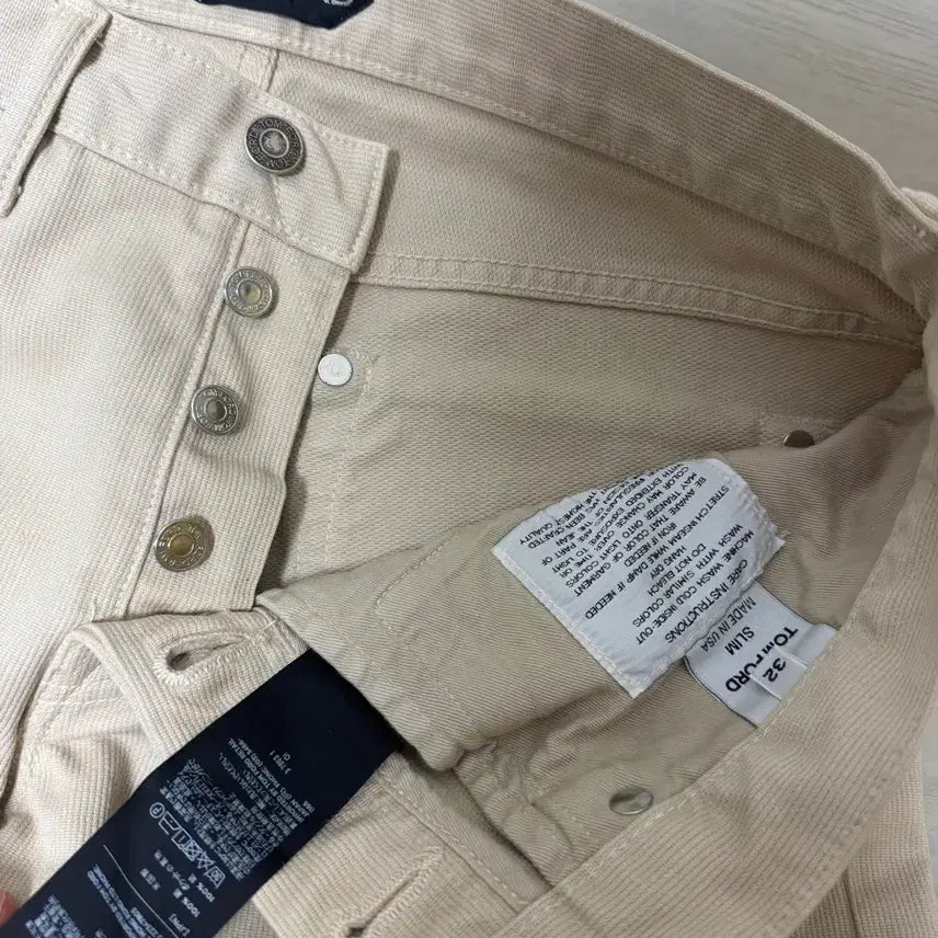 [BUNJANG] Tom Ford Slim Fit Beige Cotton Trousers Size 32 / 톰포드 슬림핏 베이지 면바지 32사이즈