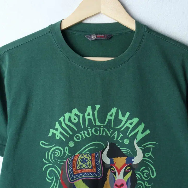 [BUNJANG] Black Yak Big Logo T-Shirt Green / (L) 블랙야크 반팔 티셔츠 빅로고 그린 야크-769B