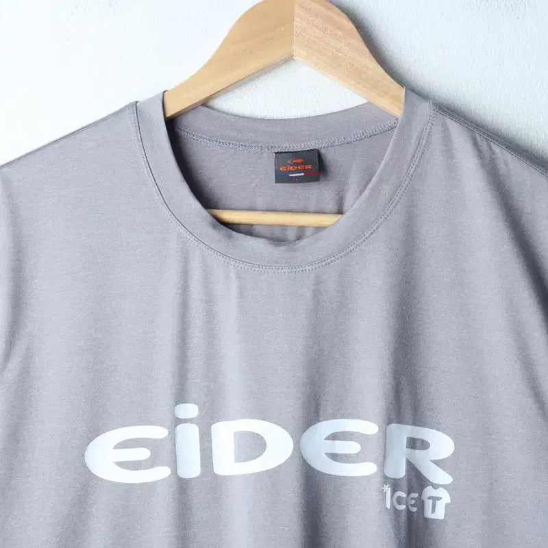 [BUNJANG] Eider Big Logo Functional Short Sleeve T-Shirt Grey / (L) 아이더 반팔 티셔츠 기능성 빅로고 그레이-769D