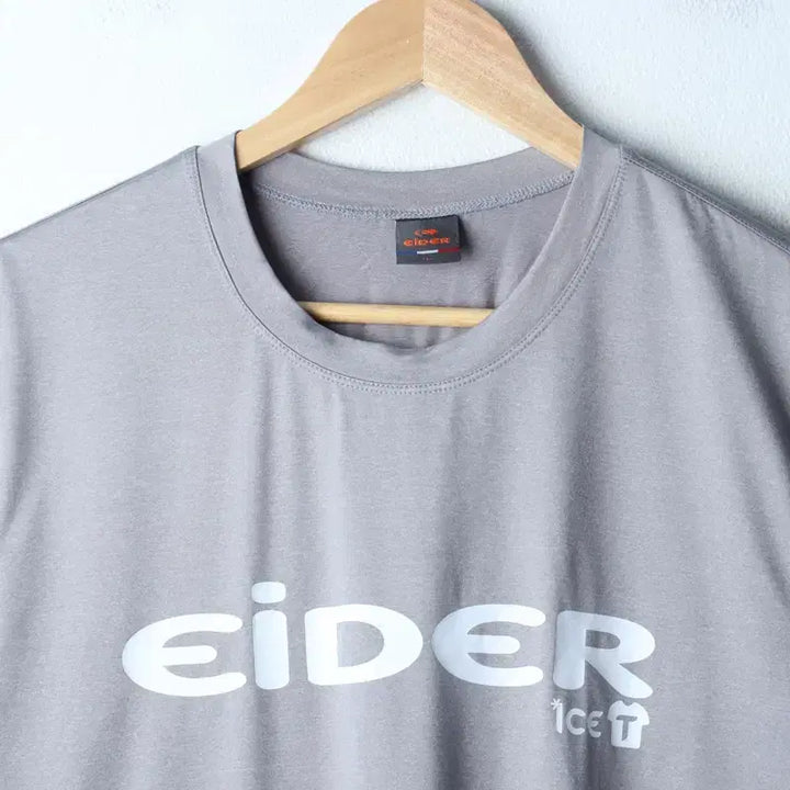 [BUNJANG] Eider Big Logo Functional Short Sleeve T-Shirt Grey / (L) 아이더 반팔 티셔츠 기능성 빅로고 그레이-769D