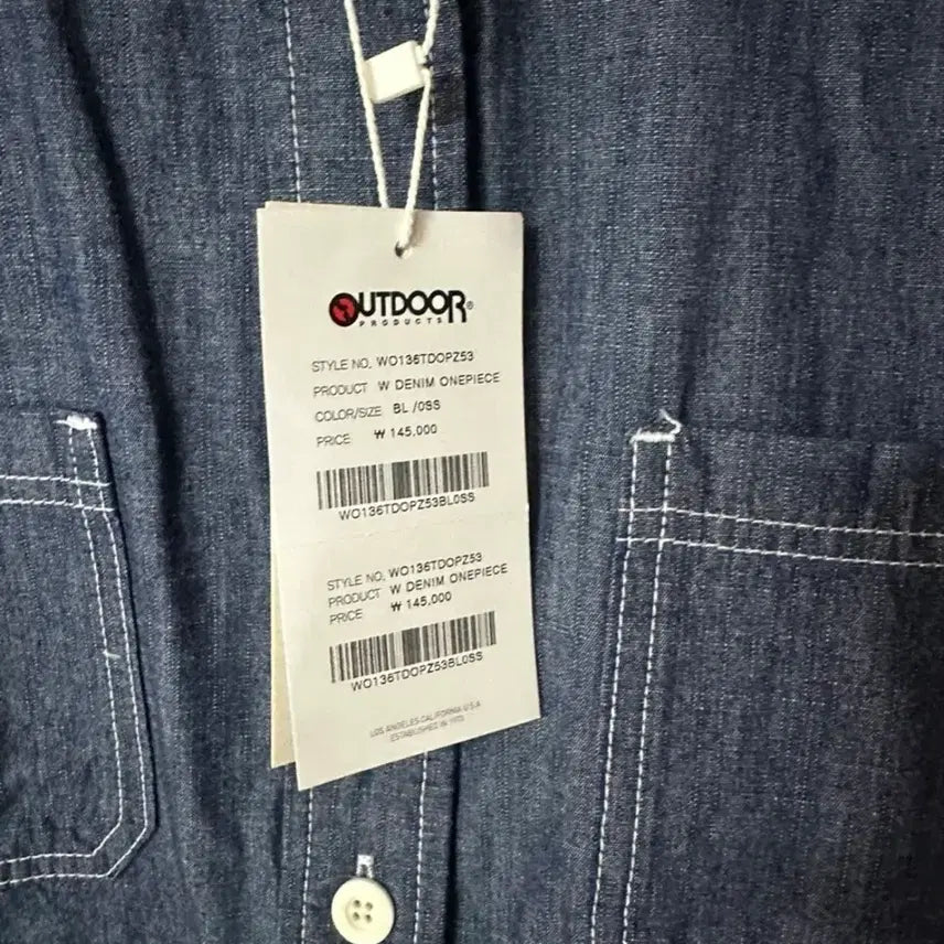 [BUNJANG] Outdoor Denim Shirt Dress S / 아웃도어 데님 셔츠 원피스