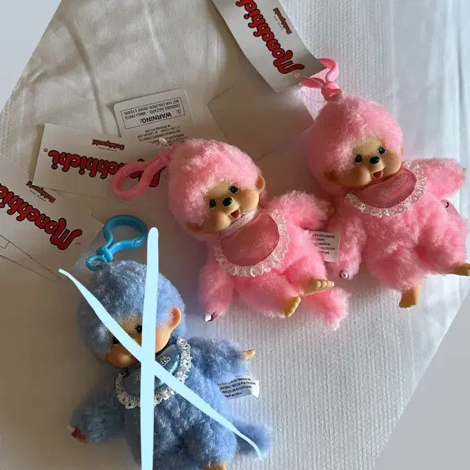 [BUNJANG] Monchhichi Keyring Pink / 몬치치 키링 핑크 개당가격