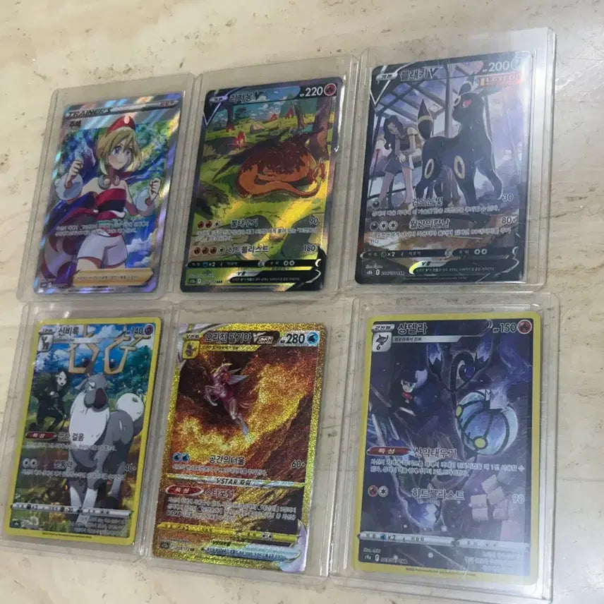 [BUNJANG] Pokemon Cards Charizard Umbreon Palkia UR SR SAR CHR Bundle Set / 포켓몬 카드 주혜 리자몽 블래키 펄기아 UR SR SAR CHR일괄묻따