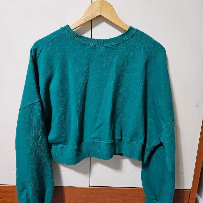 [BUNJANG] Emerald Cropped Sweatshirt / 크롭 맨투맨 새옷입니다