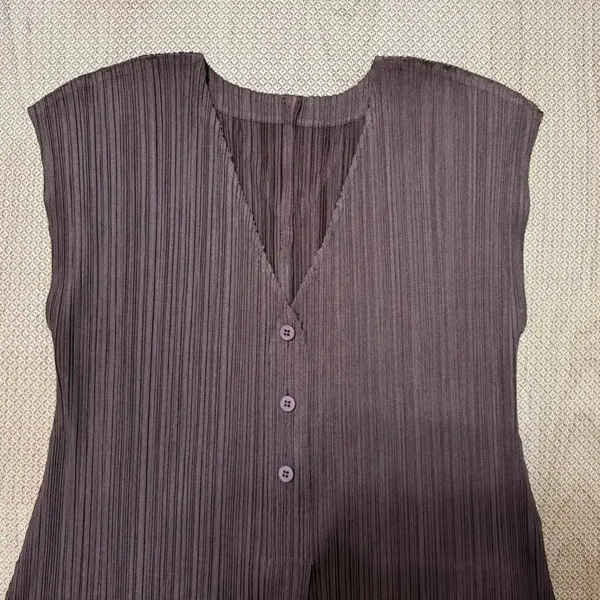 [BUNJANG] Pleats Please Long Vest Dress Size 3 / 플리츠플리즈 롱베스트 원피스 3사이즈 정품