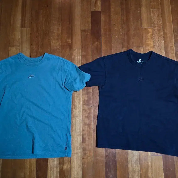 [BUNJANG] Nike Center Swoosh T-Shirt Set (Green/Black) / 나이키 센터스우시 반팔 티셔츠 그린/블랙 2장 세트