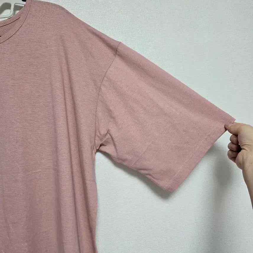 [BUNJANG] Oversized Pink Short-Sleeve T-Shirt / 오버핏 핑크색 반팔 티셔츠