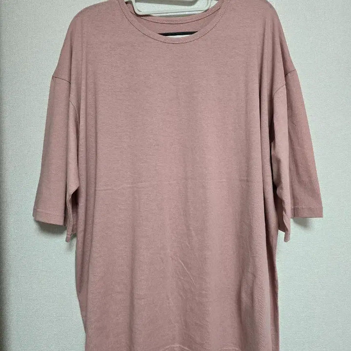 [BUNJANG] Oversized Pink Short-Sleeve T-Shirt / 오버핏 핑크색 반팔 티셔츠