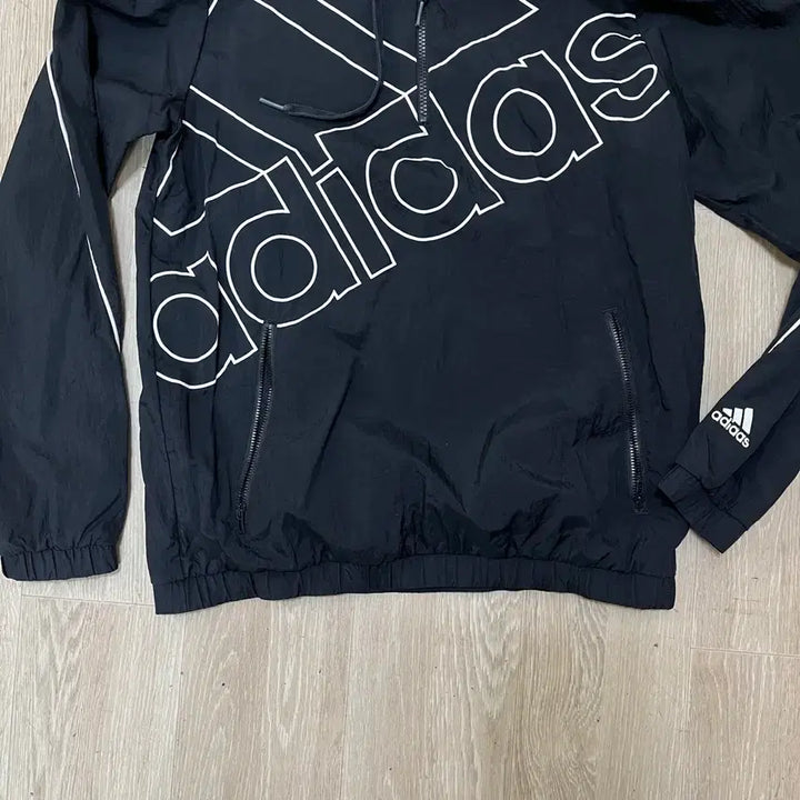 [BUNJANG] Adidas Big Logo Anorak Hood Windbreaker Size S / 아디다스 빅로고 아노락 후드 바람막이 S/90