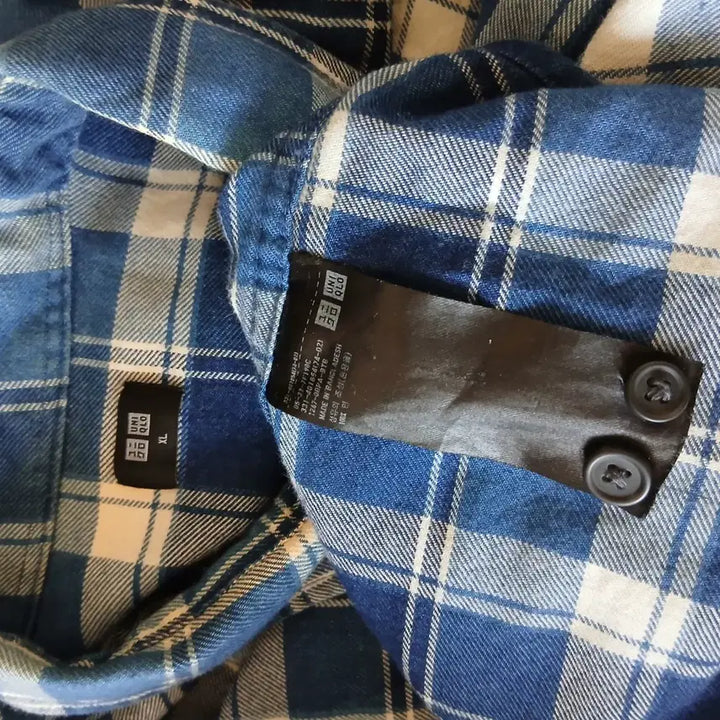 [BUNJANG] Uniqlo Check Pattern Shirt XL / 26-5 유니클로 체크 남방 셔츠105