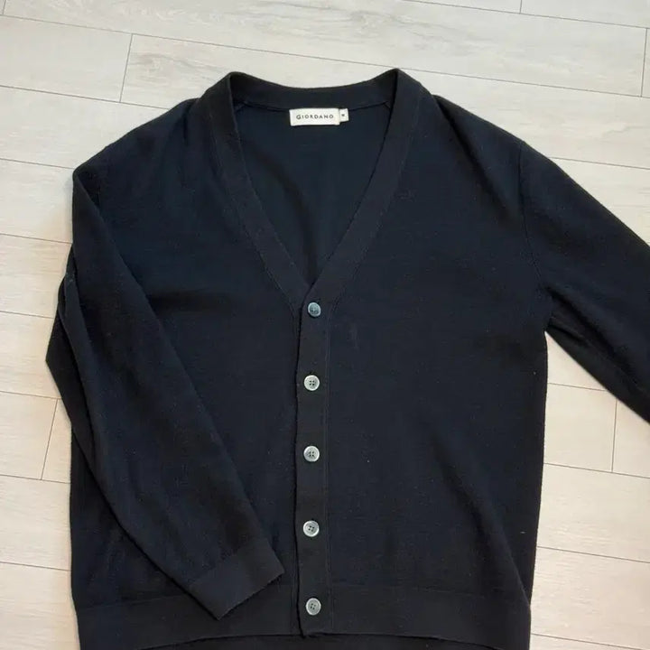 [BUNJANG] Giordano V-Neck Cotton Cardigan / 지오다노 브이넥 가디건