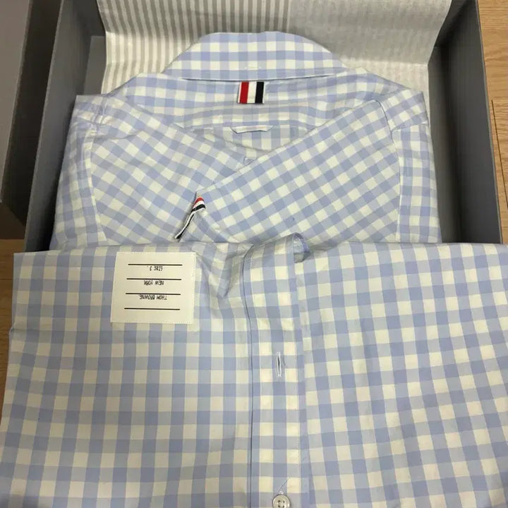 [BUNJANG] Thom Browne Gingham Check Armband Shirt (Size 1/95) / [풀구성/S급] 톰브라운 깅엄 체크 암밴드 셔츠 (1사이즈/95)