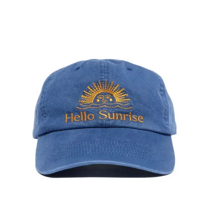[BUNJANG] Hello Sunrise Washed OG Logo 6Panel Cap - Ocean Blue / 헬로우선라이즈 모자 블루 색상 미사용 새제품