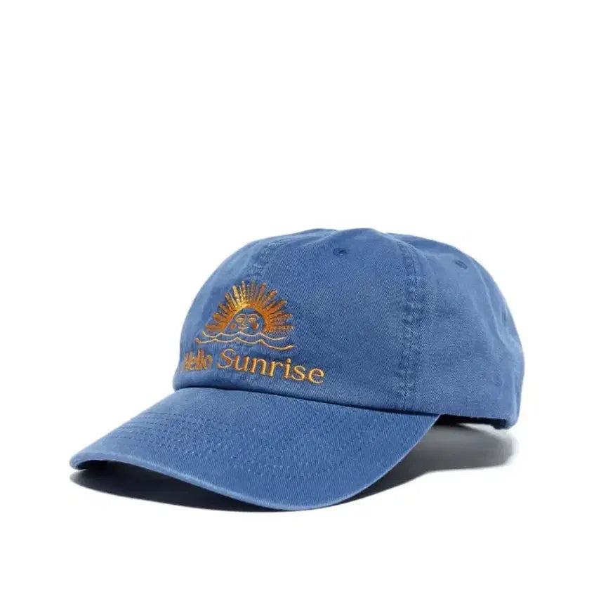 [BUNJANG] Hello Sunrise Washed OG Logo 6Panel Cap - Ocean Blue / 헬로우선라이즈 모자 블루 색상 미사용 새제품