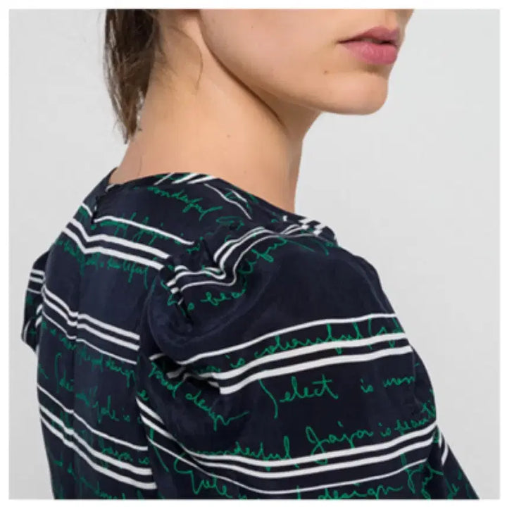 [BUNJANG] Maje Lettering Short Sleeve Dress Size 1 / (새상품) 마쥬 레터링 반팔 원피스 1사이즈 (44)