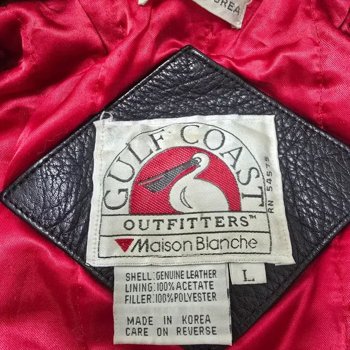 [BUNJANG] Gulf Coast Outfitters Genuine Leather Bomber Jacket L / 빈티지 Gulf Coast Outfitters 소가죽 봄버자켓 L