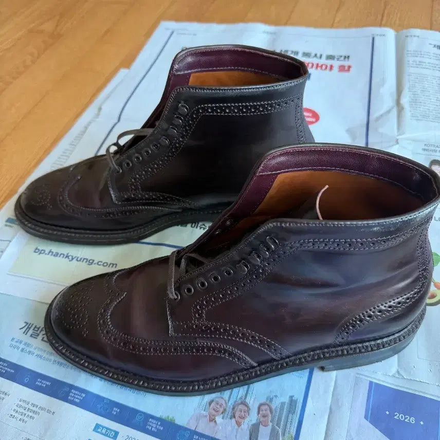 [BUNJANG] Alden 4461H Wingtip Boots (Barrie Last, Size 10E) / 알든(alden) 4461H 10e Barrie라스트