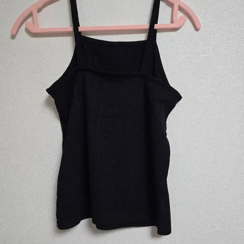 [BUNJANG] Black Spaghetti Strap Cardigan Set / 블랙 끈나시 가디건 세트