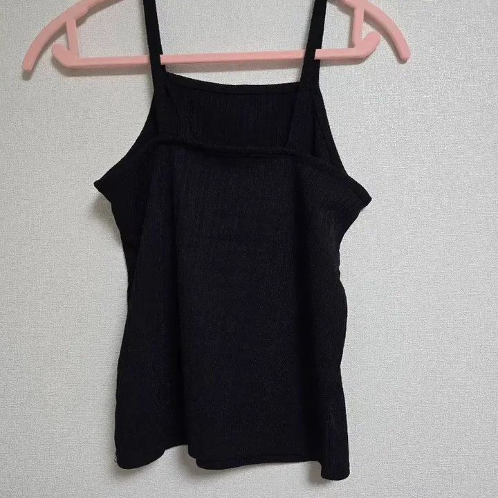 [BUNJANG] Black Spaghetti Strap Cardigan Set / 블랙 끈나시 가디건 세트