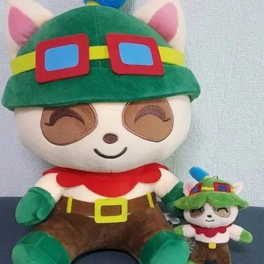 [BUNJANG] Teemo Plush &amp; Keychain Set / 티모  인형  &amp;  키링